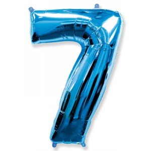 Синяя цифра 7