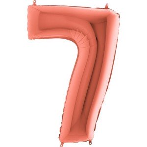Цифра 7 розовое золото