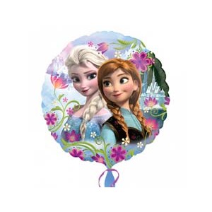 Фольгированный шарик 18" (45 см) "Фроузен Анна и Эльза" наполненный гелием