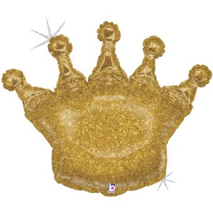 Фольгированный шарик Корона золотистая