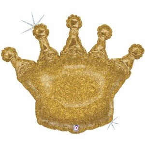 Фольгированный шарик Корона золотистая