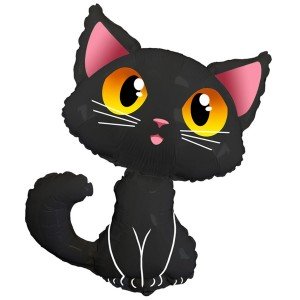 Фольгированный шарик Кот черный