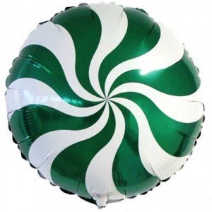 Конфета зеленая фольгированный шар