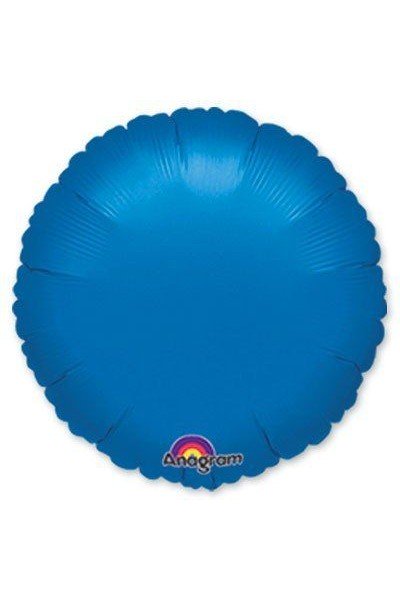 Фольгированный круг синий