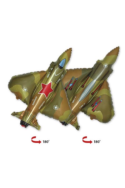 Фольгированный шарик "Истребитель"