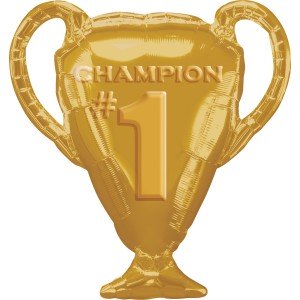 Фольгированный шарик Кубок чемпиона золотой