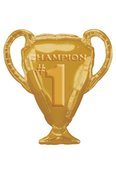 Фольгированный шарик Кубок чемпиона золотой Фольгированный шарик Кубок чемпиона золотой