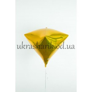Фольгированный шарик Алмаз красный