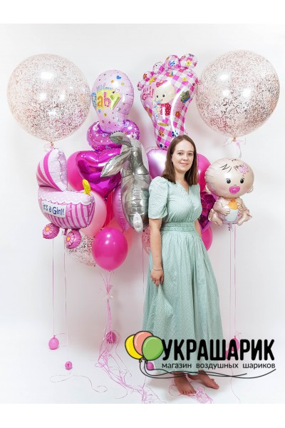Шарики для встречи из роддома №30