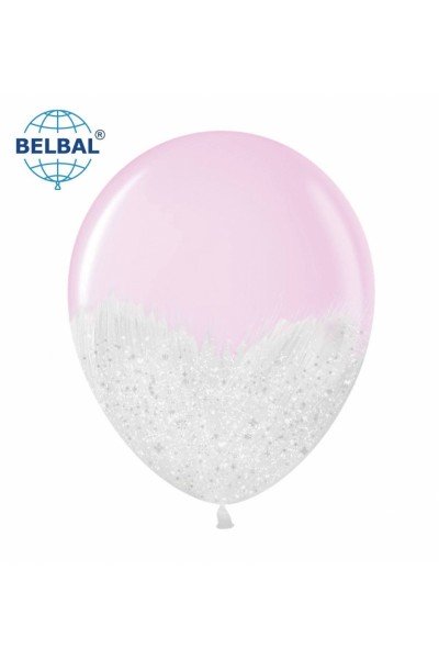 Шарик Brush Shine белый на розовом Шарик Brush Shine белый на розовом