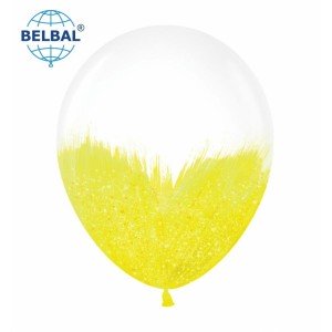 Шарик Brush Shine желтый на прозрачном