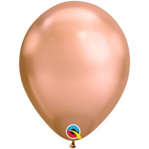 Гелиевый шар хром розовое золото