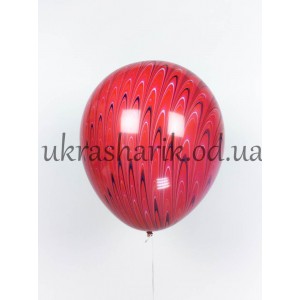 Шар павлин красный