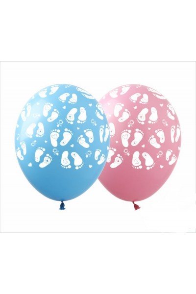 Гелиевый шар с рисунком "Детские ножки" 12" (30 см.) Гелиевый шар с рисунком "Детские ножки" 12" (30 см.)